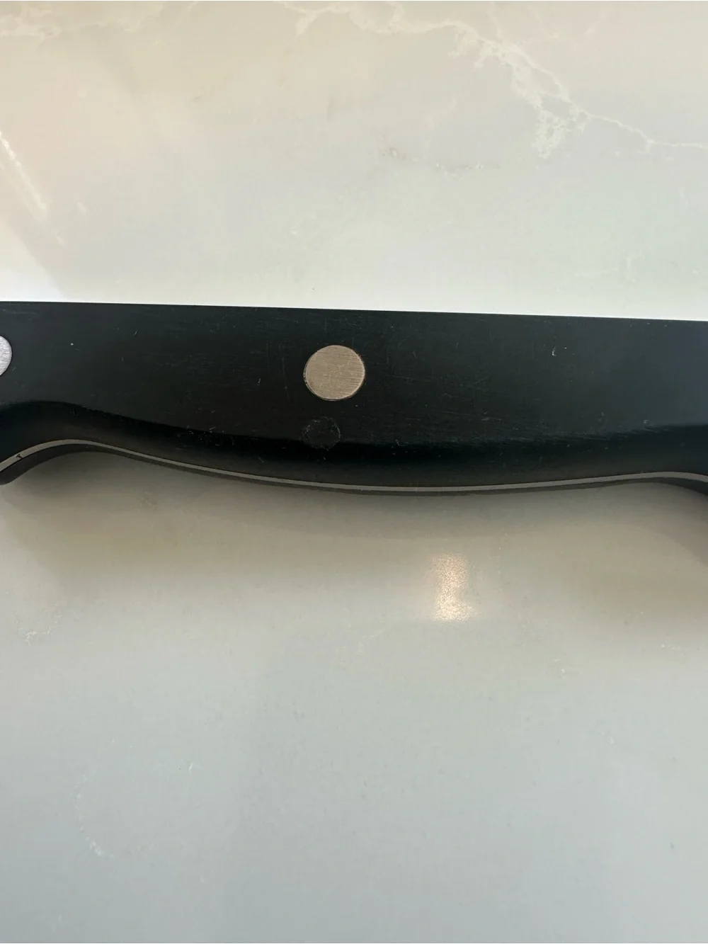 Chicago Cutlery Chef Knife 7 in Blade Stainless Steel Black Plastic Handle